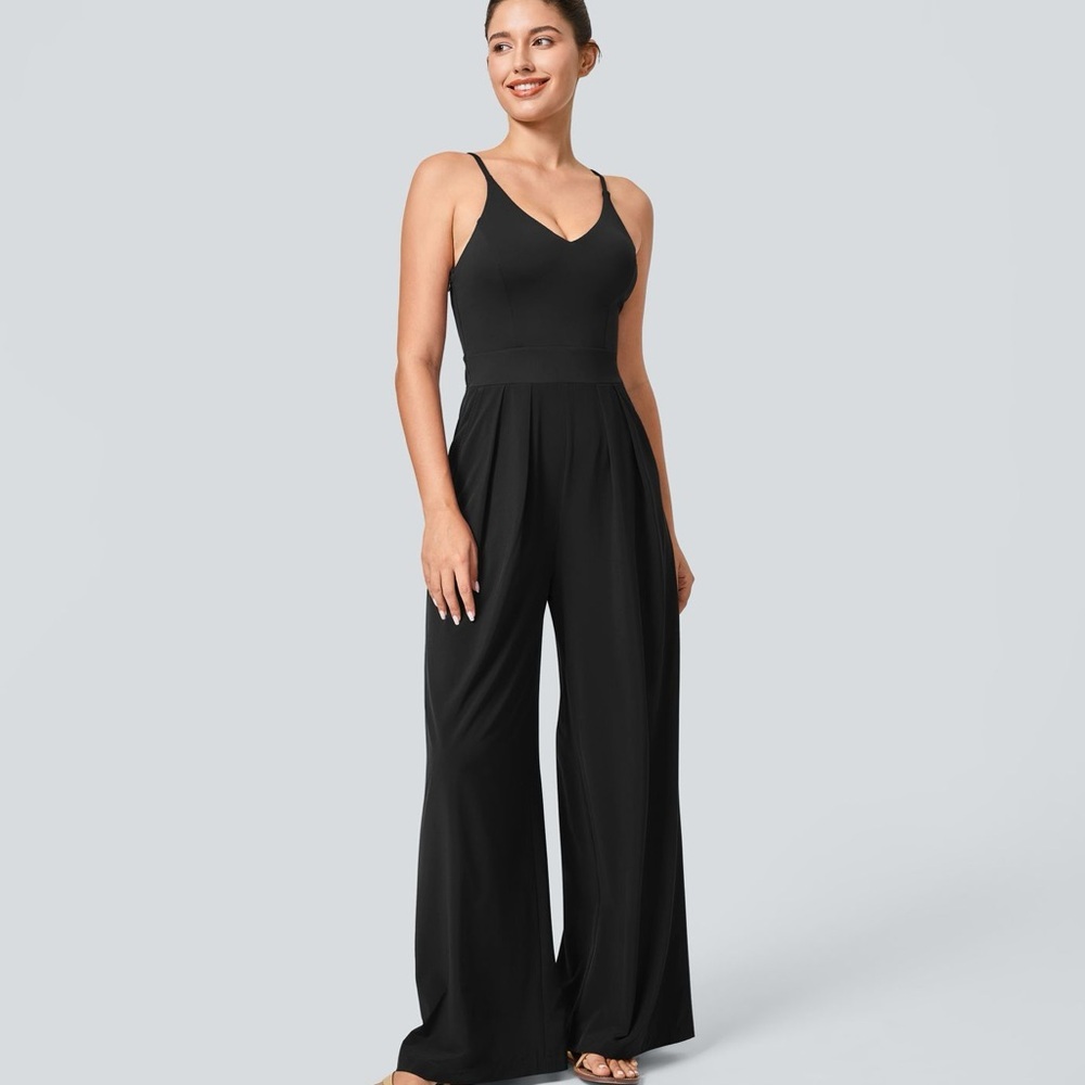 HALARA Black Wide Leg Jumpsuit - Picture 9 of 9